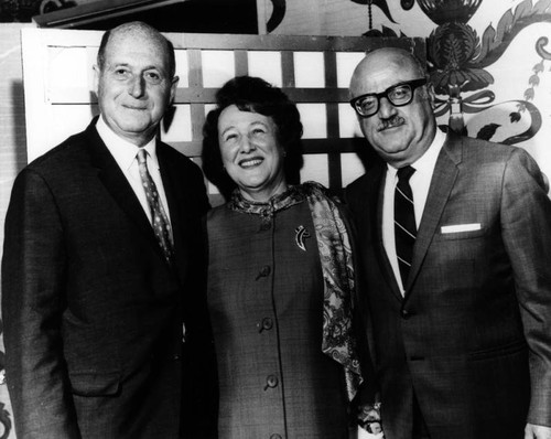 Helen and Louis with Moshe Landau