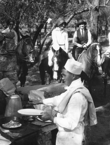 Guests enjoy an outdoor breakfast, view 2