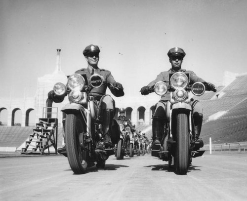 Inspection of motorcycle officers