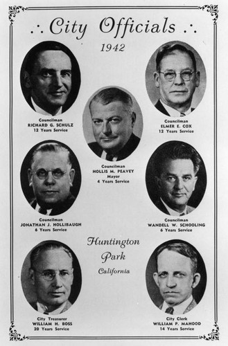 Huntington Park City officials, 1942