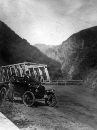 Car in Topanga Canyon