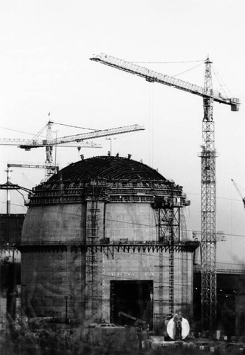 Nuclear power plant under construction