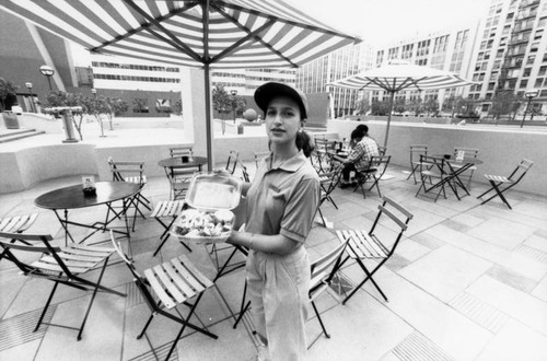 Outside the Pershing Square snack shop