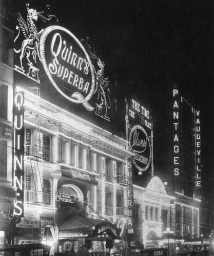 Exterior of Quinn's Superba Theatre