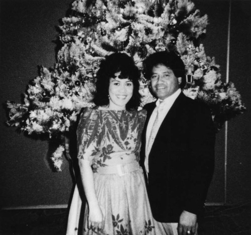 Couple at the Bonaventure Hotel