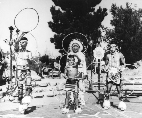 Hoop dancing at Disneyland