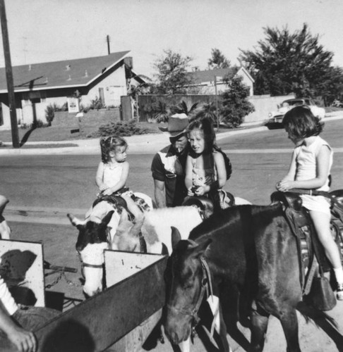 Children on ponies