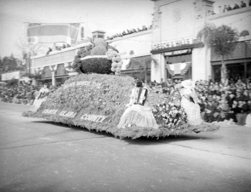 Santa Clara County float at the 1939 Rose Parade