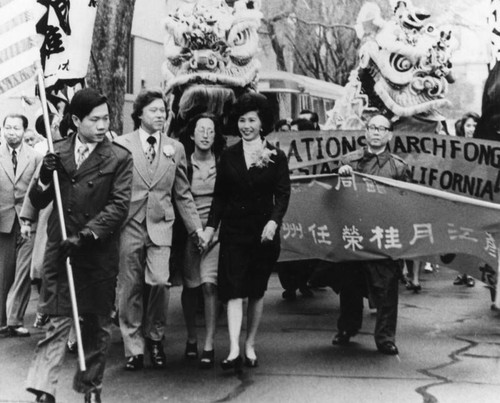 California Secretary of State, March Fong Eu in parade