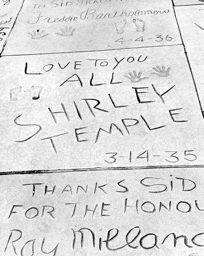 Shirley Temple, Grauman's Chinese Theater