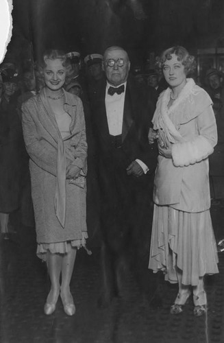 Josephine Dunn, Judge Bernard Douras and Marion Davies