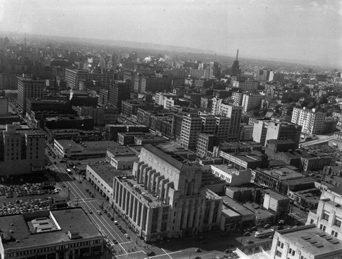 Panoramic view, downtown Los Angeles