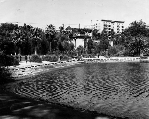 Westlake Park partially drained