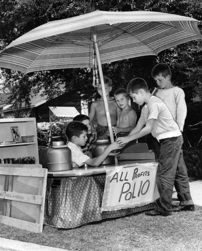 Business booms for polio drink stand