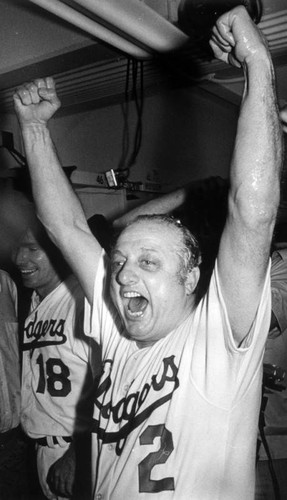 Dodgers celebrate victory