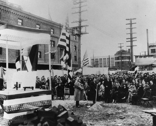 Ground breaking ceremony, Little Tokyo