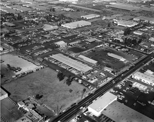 Time Trucking Company, Montebello, looking west