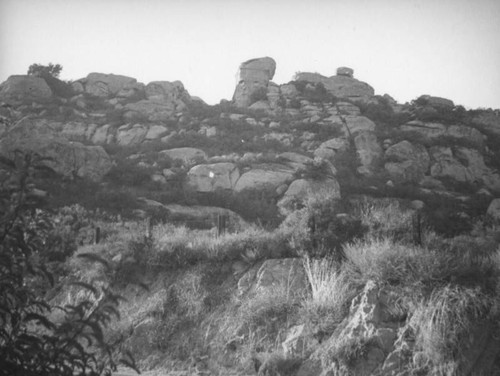 Grass, rocks and sky in Chatsworth