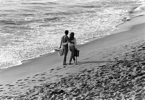 Strolling on the beach