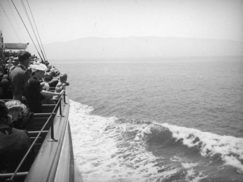 Distant Catalina Island from the S.S. Catalina