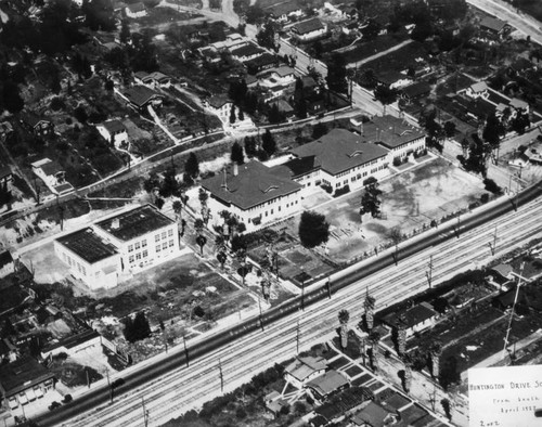 Huntington Drive School aerial