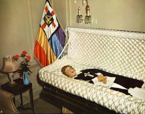 McPherson in casket