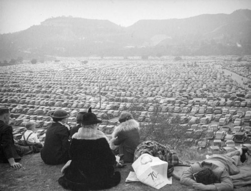 Parking lot, 1938 Rose Bowl