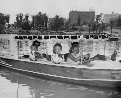 Boating in MacArthur Park