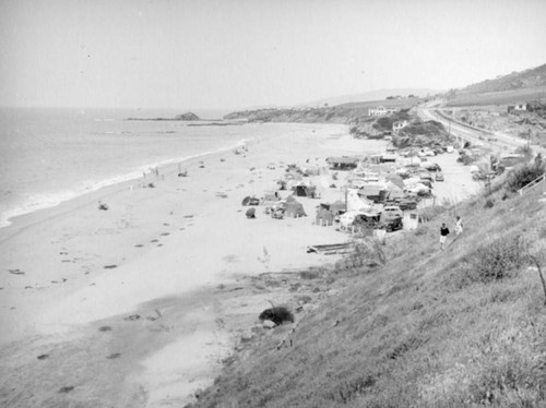 Beach camping in Dana Point