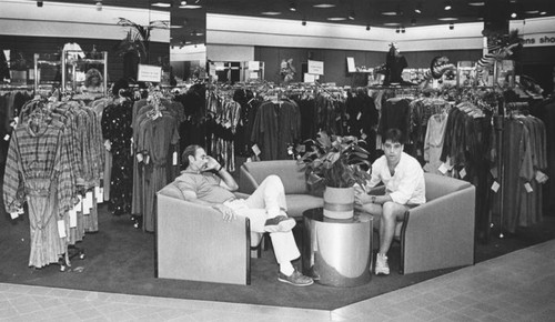 Exhausted shoppers at Glendale Nordstrom store