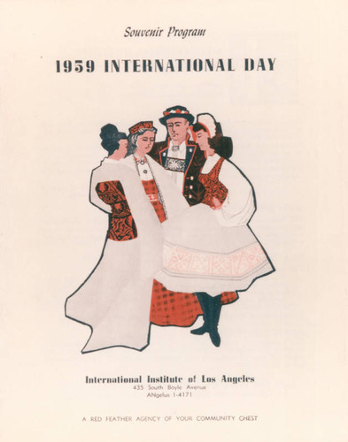 Souvenir program, International Day celebration