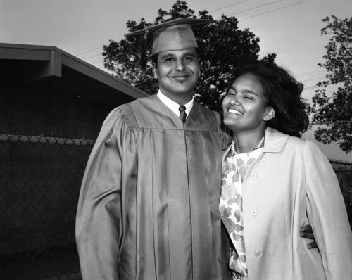 Leon Aubry, Jr. at graduation