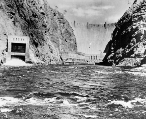 Hoover Dam seen from downstream