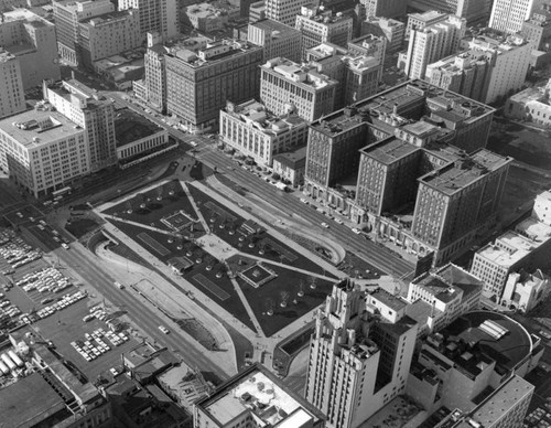 Pershing Square, aerial view