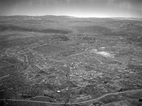 Central Manufacturing District, Commerce, looking northwest