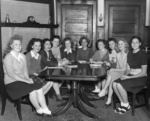 Ladies around the dining table