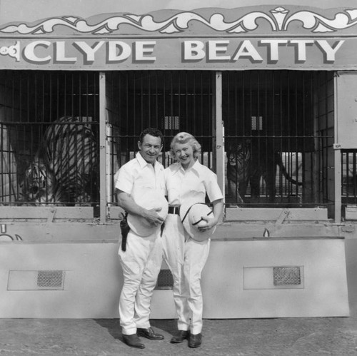 Clyde Beatty and woman