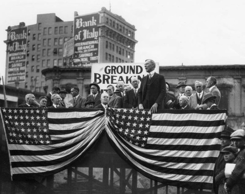 Los Angeles City Hall groundbreaking