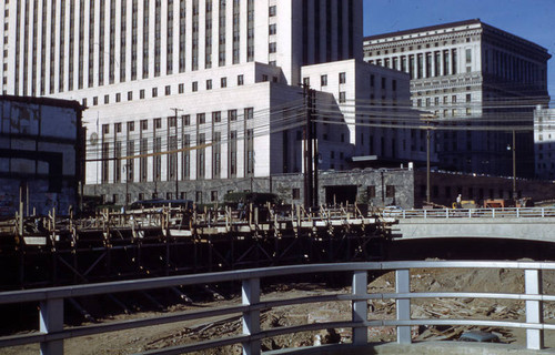 Civic Center from Santa Ana Freeway/US 101