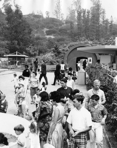 Visitors at the zoo