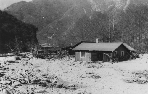 Flood damaged house