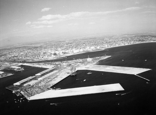 Long Beach Harbor, looking northeast