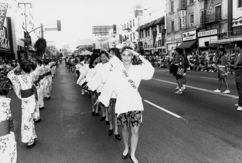 Nisei week parade in Little Tokyo