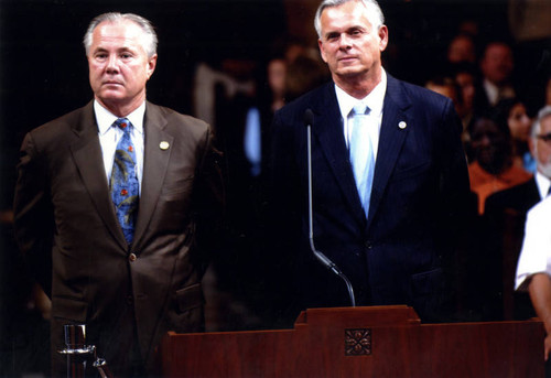 LaBonge and Hahn, City Council meeting