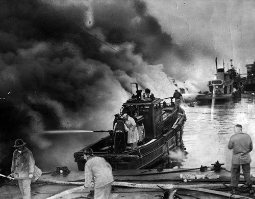 Long Beach Harbor fire