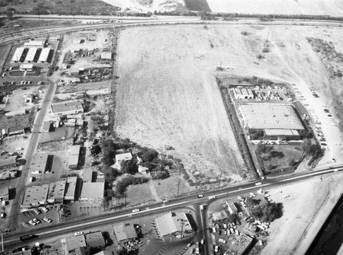 Pacific Drive-In property, Baldwin Park, looking north