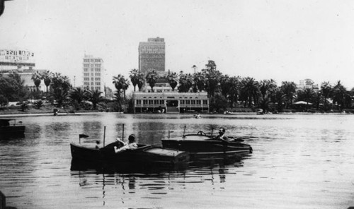 Boaters at Westlake Park