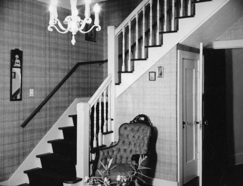 Schultheis' living room stairway