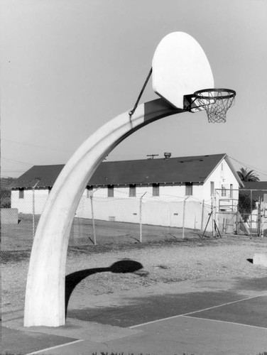 Basketball court at Angel's Gate Park