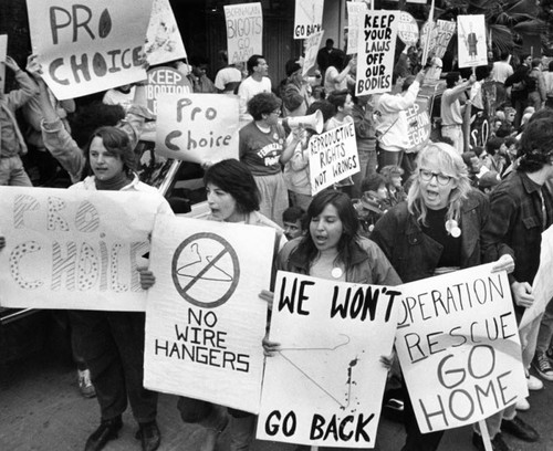 Abortion demonstration, Long Beach